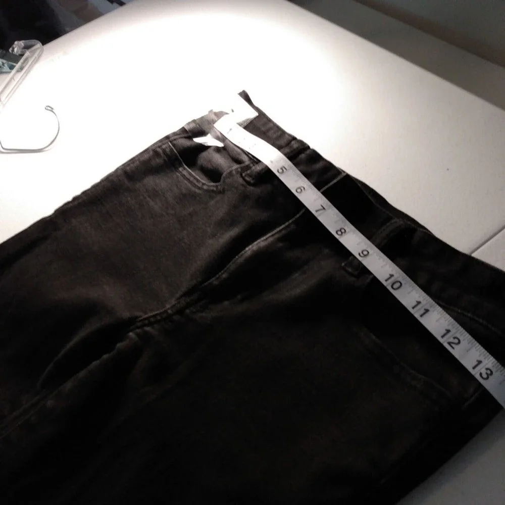 American Eagle Outfitters Womens Skinny The Dream Jeans Black Stretch Size 4 Reg